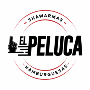 logo el peluca comida rapida, fast food, sandwiches, completos, empanadas...